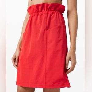NWT Lululemon Trip Taker Skirt Carnation Red Size 10